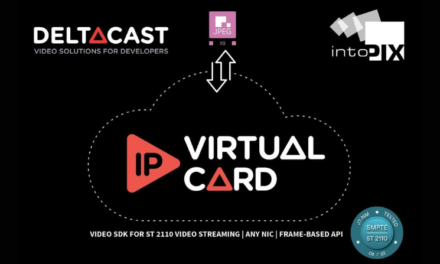 DELTACAST announces low-bitrate SMPTE 2110-22 video streaming support in its IP Virtual Card with intoPIX JPEG XS software